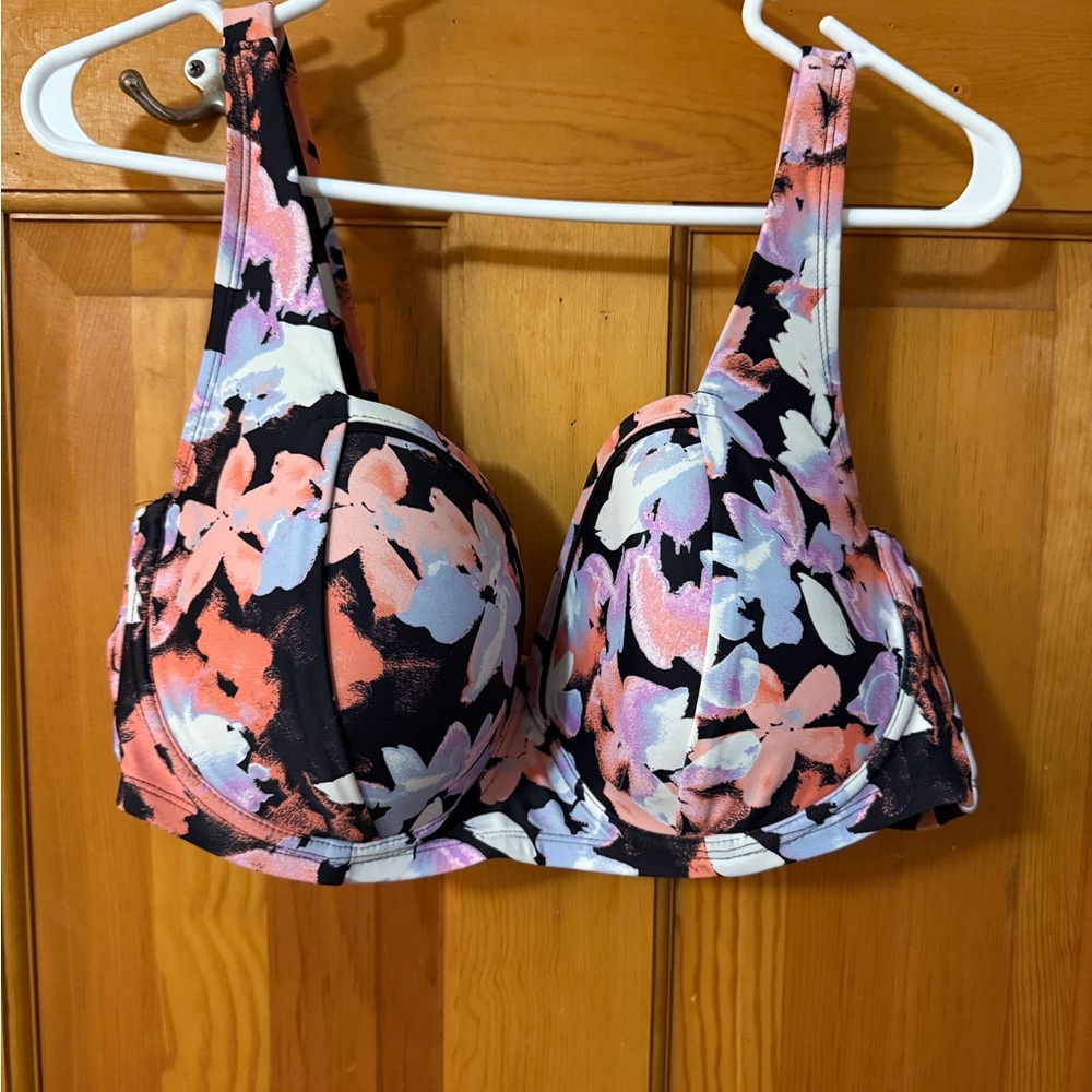 Floral Print Bikini Top